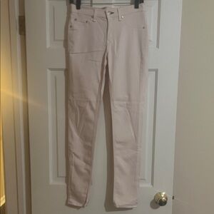 Gorgeous Rag and Bone skinny pale pink ankle jeans